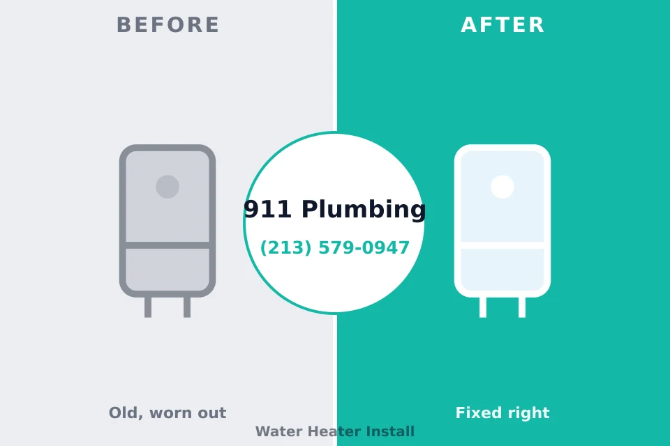 Before and after: plumbing repair Sutherland, NE